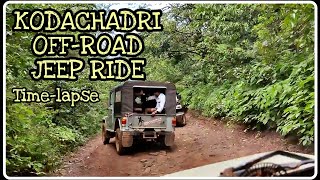 Kodachadri | Off-Road Jeep Ride | Time-lapse