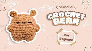 Crochet Mini Bear - Hướng dẫn móc len gấu mini (Eng- Vietsub)