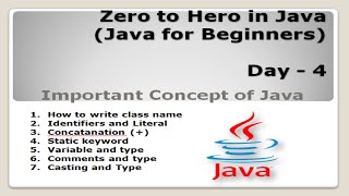 Variable, comment and Type || java tutorial for beginners|| Day 4 @p4programer
