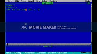 Using graphics in Q-BASIC to make REctangle