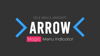 Arrow | Magic Menu Indicator using CSS & Javascript @OnlineTutorialsYT