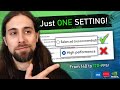 I just found out this ONE SETTING can LOWER your FPS... so I did some Windows Benchmarks!!