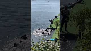 Paddle-boarding in Redhill