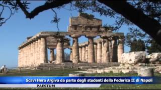 Paestum - Scavi Hera Argiva da parte degli studenti dell'università Federico II di Napoli