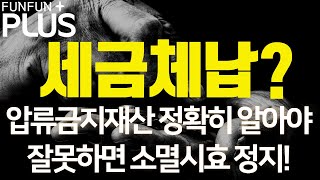 세금체납 압류금지재산 정확히 알아야 잘못하다가는 국세 소멸시효 정지됩니다