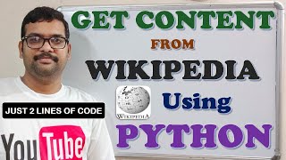 GET CONTENT FROM WIKIPEDIA USING PYTHON || WIKIPEDIA SEARCH USING PYTHON
