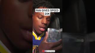 Fan gives speed 20k Pokémon card. #ishowspeed #speed #pokemon