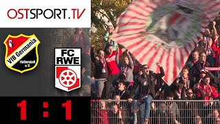 90+3! Erfurt gleicht aus in letzter Sekunde: Halberstadt - Erfurt 1:1 | Regionalliga Nordost