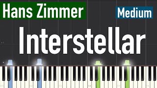 Hans Zimmer - Interstellar Main Theme Piano Tutorial | Medium