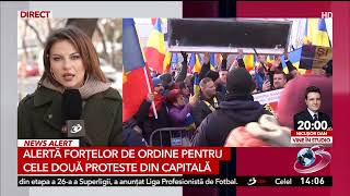 Alertă pentru forțele de ordine: două proteste anunțate în Capitală