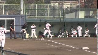 八尾BCvs大阪学院大学　6回表　2014-11-23