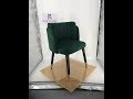 Sendy Furniture IW-148 Green Color Luxury Hotel Wood Arm Dining Chair