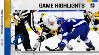 Penguins @ Lightning 3/2 | NHL Highlights 2023