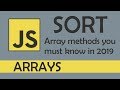 sort in JS - [ Array methods you must know in 2019 ]