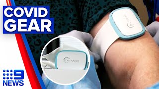 Coronavirus: New smart armband COVID-19 trialled | 9 News Australia