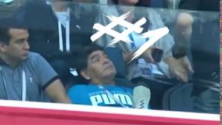 DIEGO MARADONA | FUNNY MOMENTS | during Argentina 🇦🇷 World Cup match 2018 |