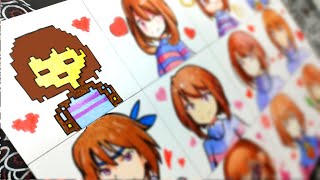 さまざまなスタイルでFRISKを描く（UNDERTALE）