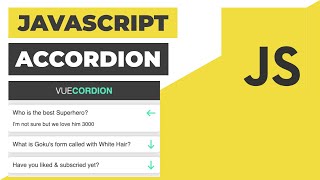 Accordion in Vanilla Javascript