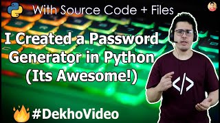 I Created a Password Generator using Python