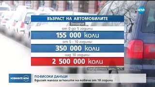 Вдигат налога за колите на повече от 10 години - Новините на NOVA (08.10.2018)