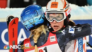 History denied! Vlhova takes slalom from Shiffrin with excellent final run | NBC Sports