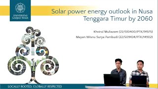 2 Solar Power Energy Outlook in Nusa Tenggara Timur by 2060