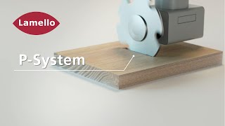 Lamello P-System: Profile groove in the surface with P‐System CNC groove cutter and angle aggregate