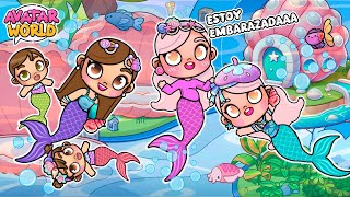 VIAJE BAJO EL MAR 🧜‍♀️ CON MI AMIGA SIRENA EMBARAZADA 😱 en Avatar World | Alicia Gameplays 🩷