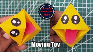 How To Make Easy Moving Paper Toy For Kids / Nursery Craft ideas / Paper Craft / Easy Kids Craft