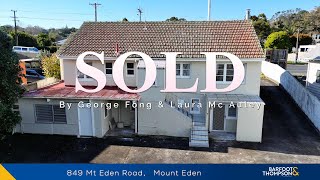 🏡 SOLD Fast: How Our Expertise Secured a Quick Auction Sale at 849 Mt Eden Rd!