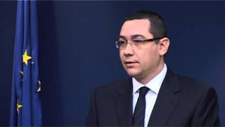 22.01.2014 Declaratiile Primului-ministru Victor Ponta la Palatul Victoria