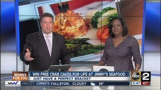 Jimmy's Famous Seafood offers free crab cakes for life for perfect NCAA bracket