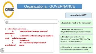 CRISC domain 1 part 2