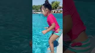Left one child in the pool 😰😭LeoNata family #shorts TikTok