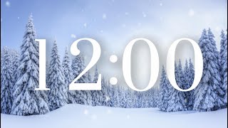 12 Minute Winter Snow Timer with Relaxing Piano Music