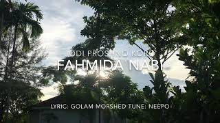 Jodi proshno koro by Fahmida Nabi, lyric: Golam Morshed, tune: Neepo