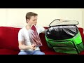 unboxing uber eats large backpack u0026 polo shirt courier bag expanding pizza pocket