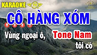 Cô Hàng Xóm Karaoke Tone Nam ( Am ) Nhạc Sống 2025 | Trọng Hiếu