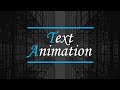 Simple Text Animation by using HTML & CSS | CSS Keyframes Animation