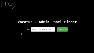 Admin Panel Finder Tool [php sofware] Vocatus 2023