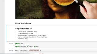 Image Steganography (Hiding data in image using python)