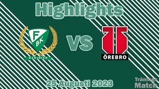 Träningsmatch: Färjestad-Örebro Highlights