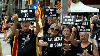 Centenares de personas se congregan en Barcelona por la manifestación de la Diada