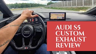 2018 B9 Audi S5 Sportback Custom Exhaust Review (Resonator Delete)