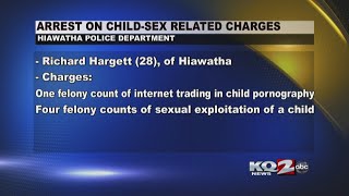 Hiawatha man arrested on child sex-related charges