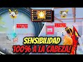 SENSIBILIDAD HACKER⚙️ SIN DPI para dar TODO ROJO 🩸FREE FIRE 2024🔥