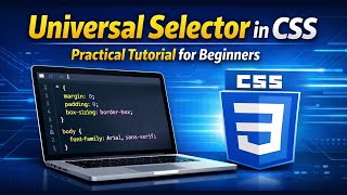 Universal Selector in CSS Practical Tutorial for Beginners