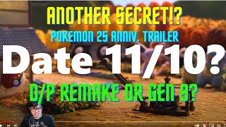Special date HIDDEN for Gen 9 or DP remake? Pokemon Anniversary 25 trailer FULL ANALYSIS