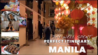 Day in  MANILA  Philippines  Perfect Itinerary  Food Memories/ SPA /Meet Friends  Travel Vlog YR5#5