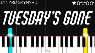 Lynyrd Skynyrd - Tuesday’s Gone | EASY Piano Tutorial